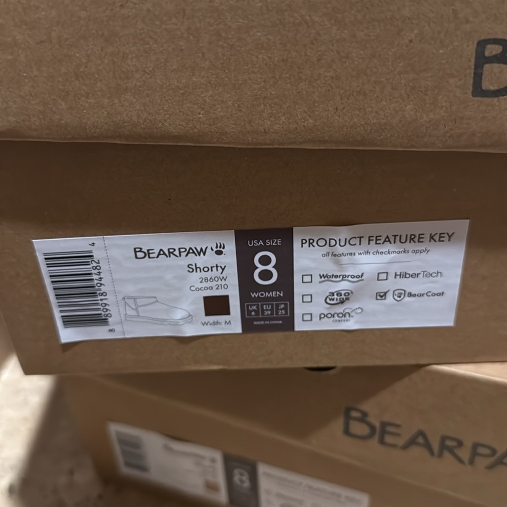 Bearpaw Shorty Cocoa Boots - Picture 2 of 2